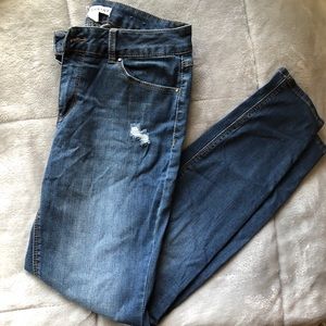 Distressed jeans, skinny stretch